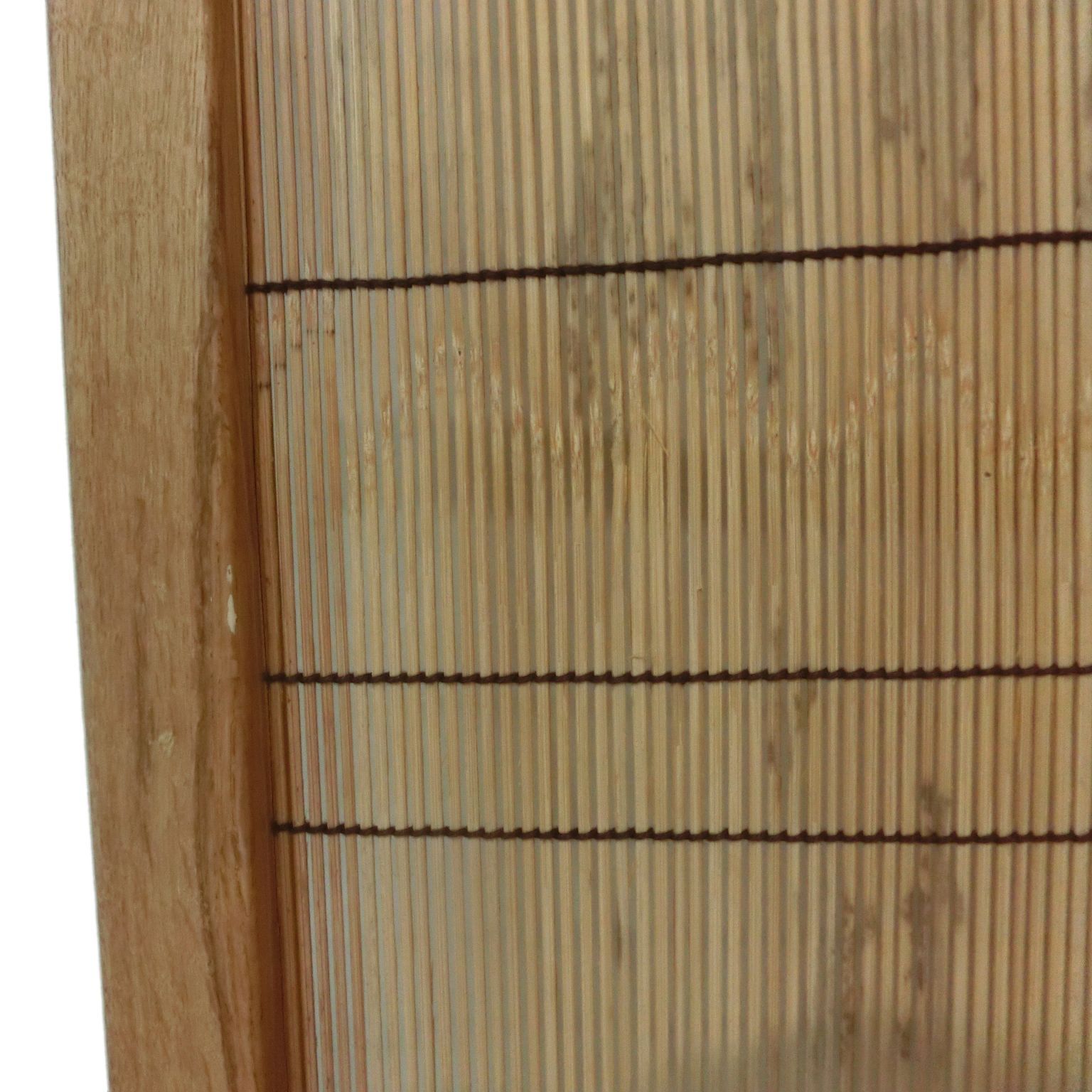 結界 衝立 パーテーション ついたて 天然杢メープル無垢材 銘竹 紋竹 