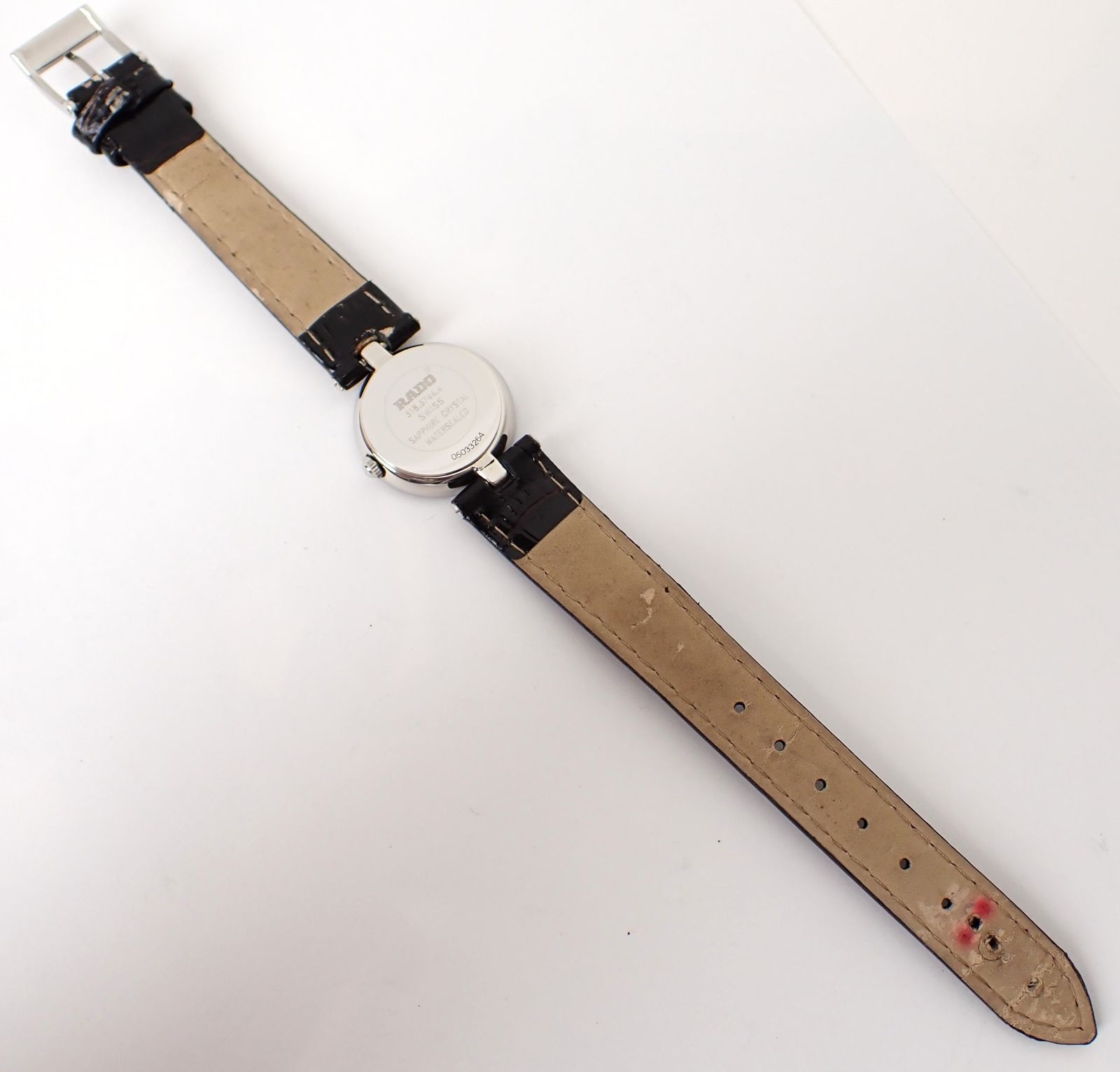 美品 RADO(ラドー) フローレンス 318.3744.4 SS/革 QZ クォーツ 電池  