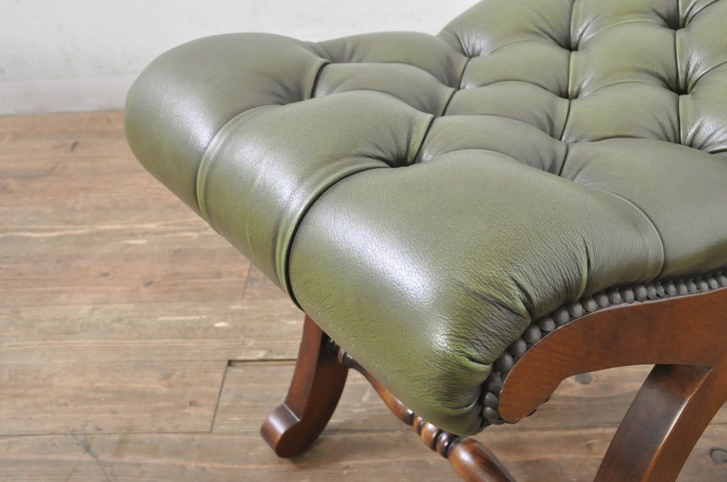 アンティーク ヴィンテージ オットマン スツール 洋風 ヨーロピアン IR