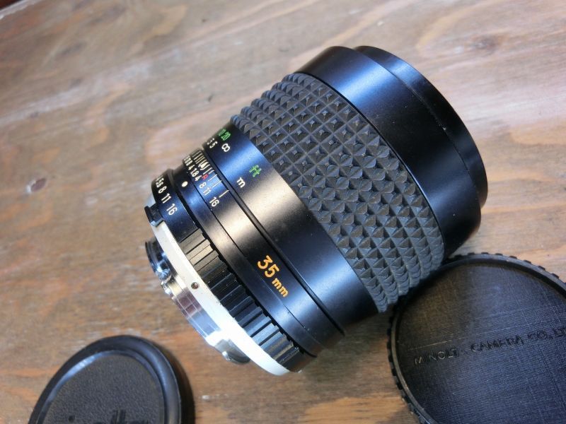 7414 良品 ミノルタ MINOLTA MC W.ROKKOR-HH 35mm 1.8 - メルカリ 