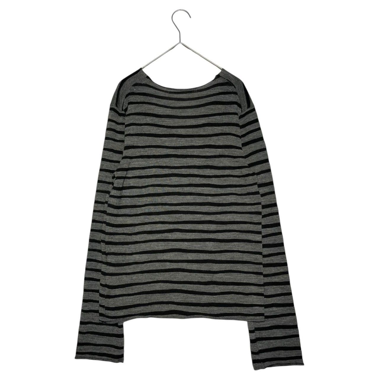 COMME des GARCONS COMME des GARCONS(コムデギャルソンコムデギャルソン) border wool knit ボーダー ウール ニット W13N009 S グレー×ブラック