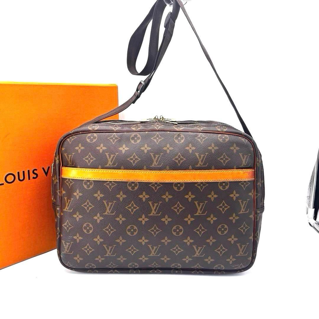 ルイヴィトン M45252 モノグラム リポーターGM ショルダーバッグ 鞄  