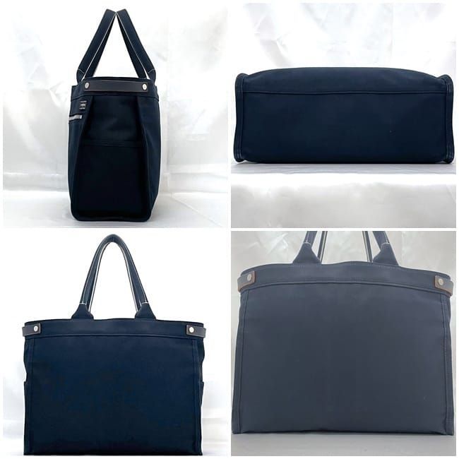 【美品】PORTER 吉田カバン トートバッグ キャンバス ネイビー ポーター 吉田カバン トートバッグ ネイビー 美品 コットンキャンバス