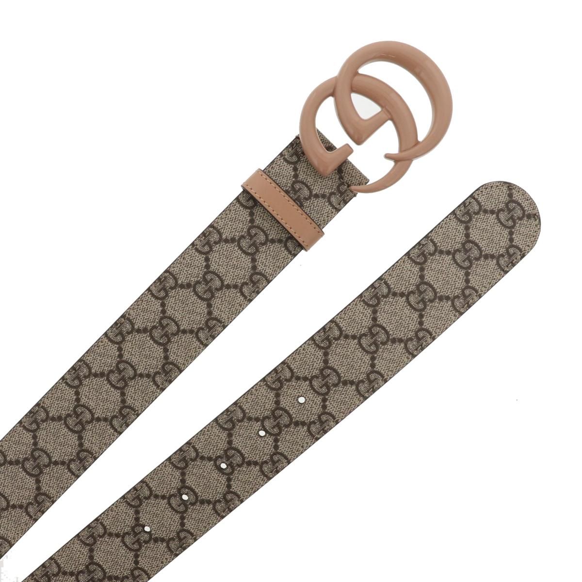 美品】 GUCCI （グッチ） GGﾏｰﾓﾝﾄ ｽﾌﾟﾘｰﾑｷｬﾝﾊﾞｽ ﾍﾞﾙﾄ 小物 ﾍﾞﾙﾄ/ﾊﾞｯｸﾙ