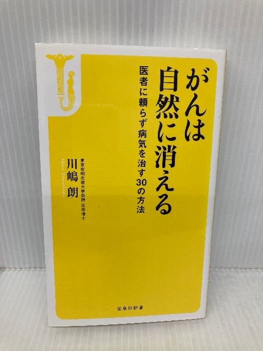 がんは自然に消える ~医者に頼らず病気を治す30の方法 宝島社新書 宝島社 川嶋 朗