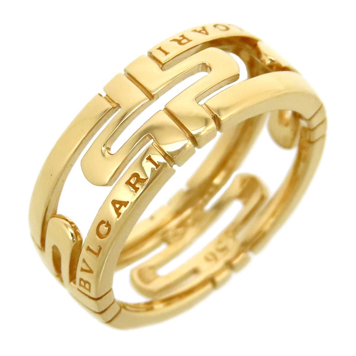 ブルガリ オープン パレンテシ リング #56 Au750 (K18YG) レディース  