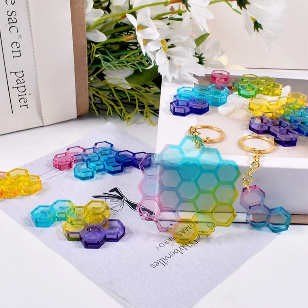 pg5+レジン(ハニカム柄) 特売】DIYBravo ハニカム シリコンモールド 蜂蜜ノ巣