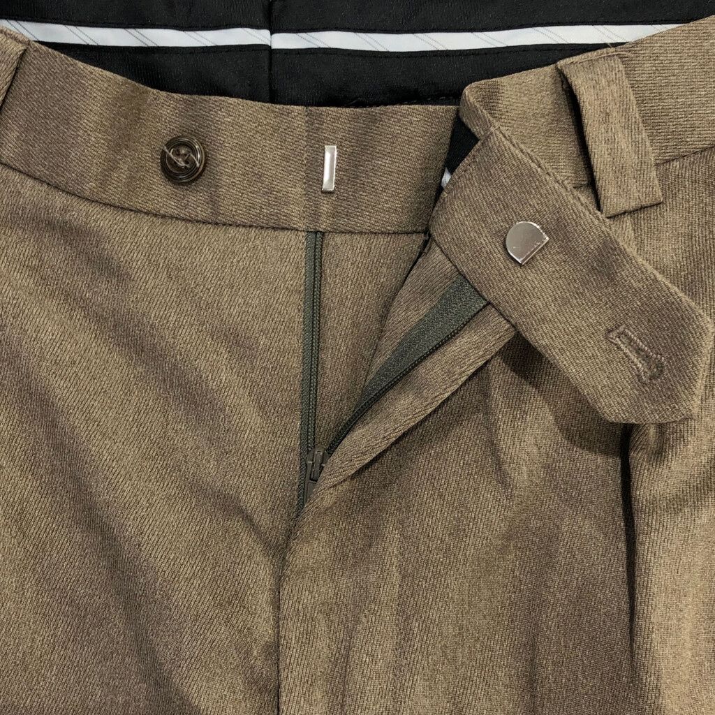  Smokey Joe s 2タック ワイドスラックスパンツ ライトブラウン メンズ W 38 L 32 古着 V 0420 その他 メンズ