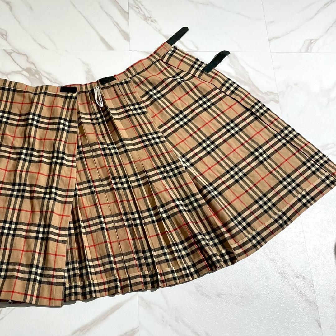 バーバリーズ　BURBERRY 90s ノバチェック柄 プリーツスカート　 R Burberry 巻きスカート バーバリー ヴィンテージ 90s ノバチェック