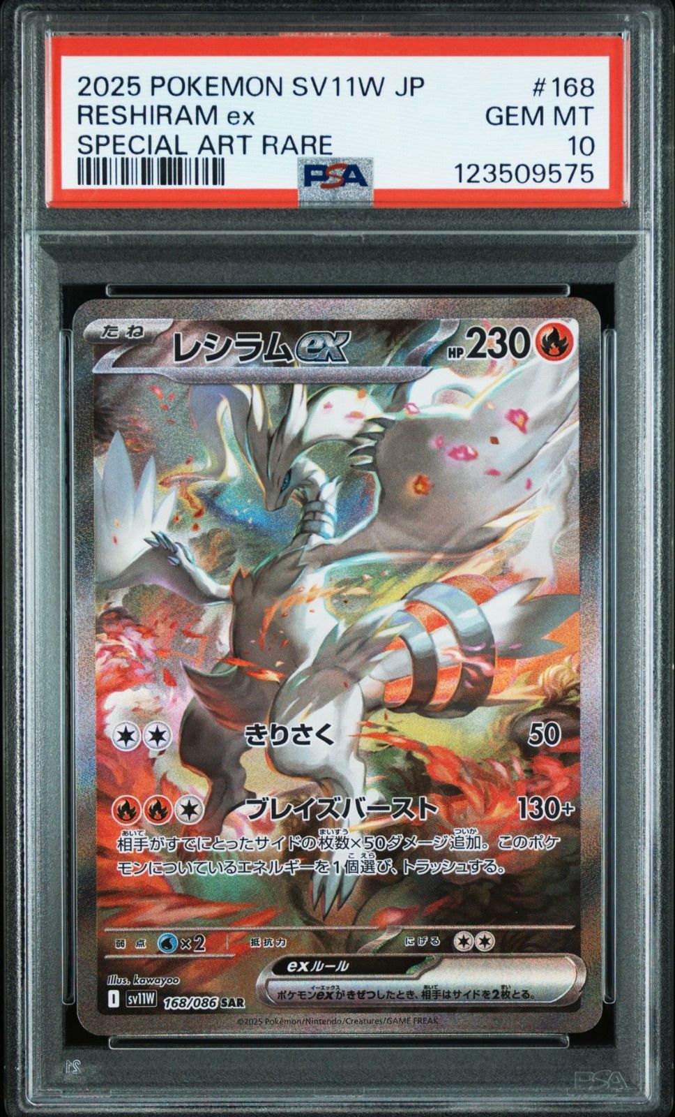 PSA10】 2連番 ゼクロムex レシラムex SAR ブラックボルト
