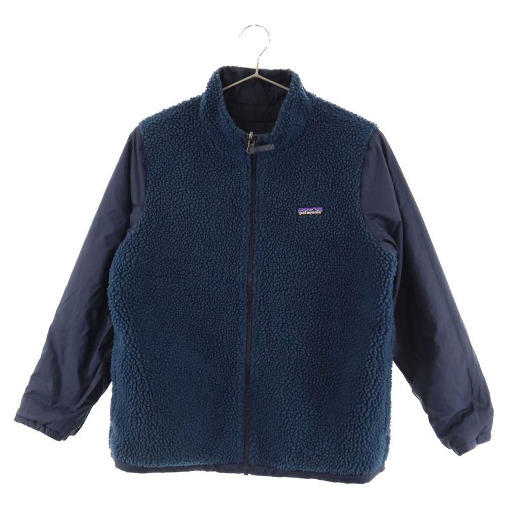 patagonia / フリースジャケット/--/--/BLK/無地/STY68035FA19// PATAGONIA (パタゴニア) リバーシブルジップ フリース キッズ・フォー