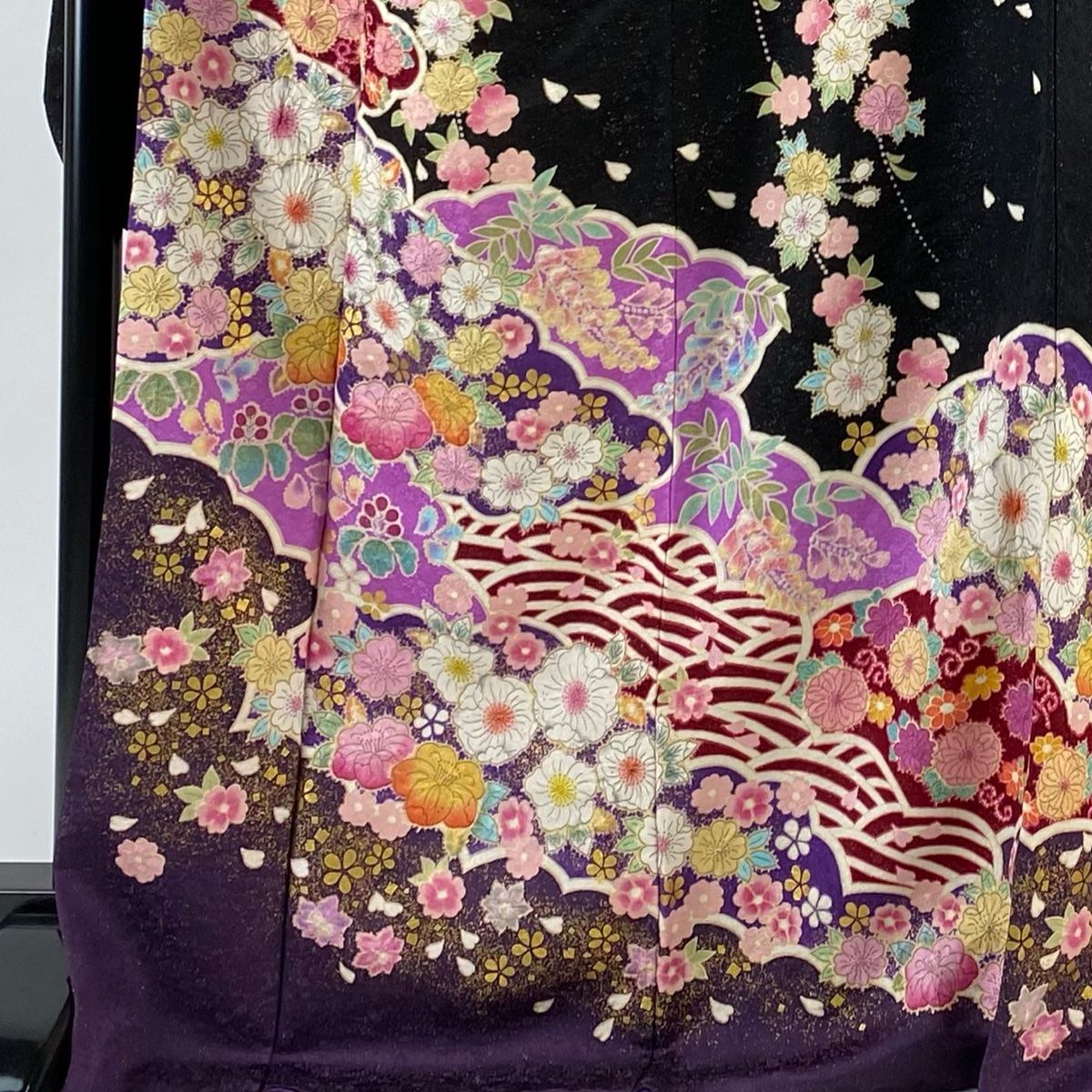 正絹 袋帯440cm長め豪華素敵です!