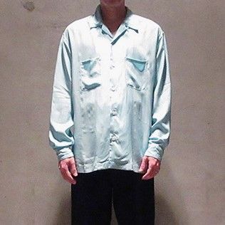 UNUSED アンユーズド 17SS 日本製 open collar shirt レーヨンシルク