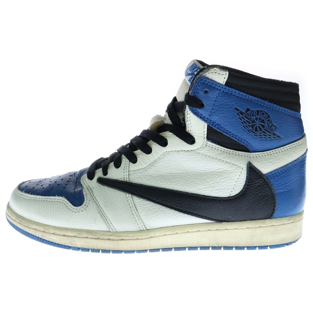 NIKE ナイキ ×TRAVIS SCOTT FRAGMENT DESIGN AIR JORDAN 1 HIGH OG SP トラヴィス スコット フラグメント エアジョーダン1 ハイカットスニーカー US10|28cm DH3227-105