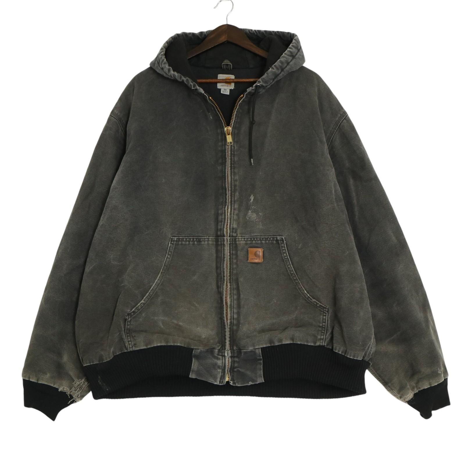 Carhartt カーハート アクティブジャケット ワークジャケット 大きいサイズ ブラック (メンズ 2XL) 中古 古着 A1436