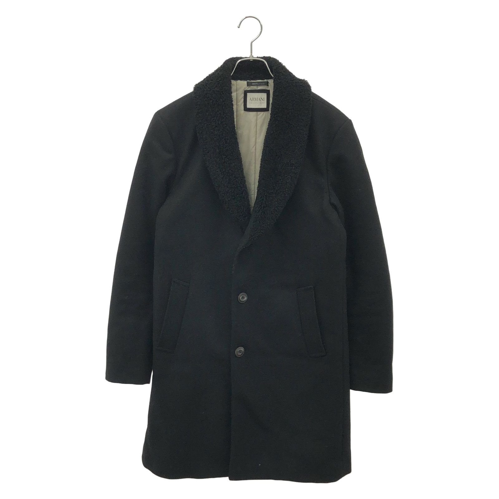 アルマーニコレッツォーニ ARMANI COLLEZIONI コート MCL43W ブラック ウール コート メンズ Used B