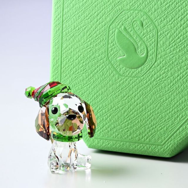 スワロフスキー フィギュリン Holiday Cheers ビーグル クリスマス