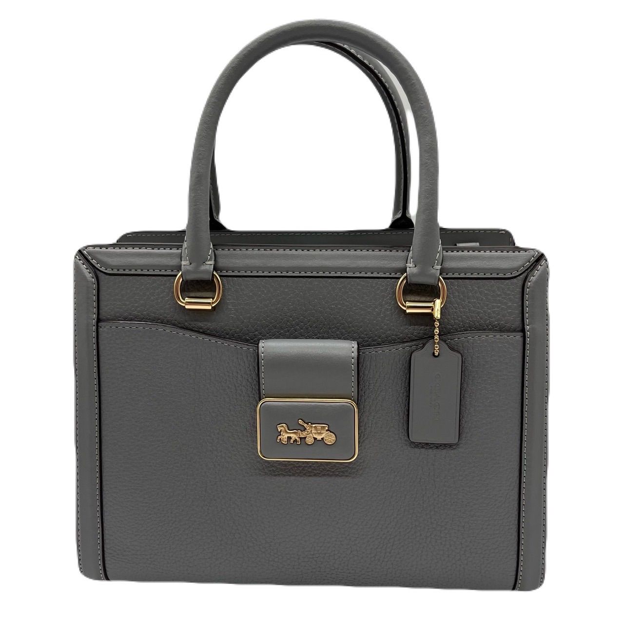 未使用<!-利用不可文字-!>COACH ショルダーバッグ キャリーオール 馬車 