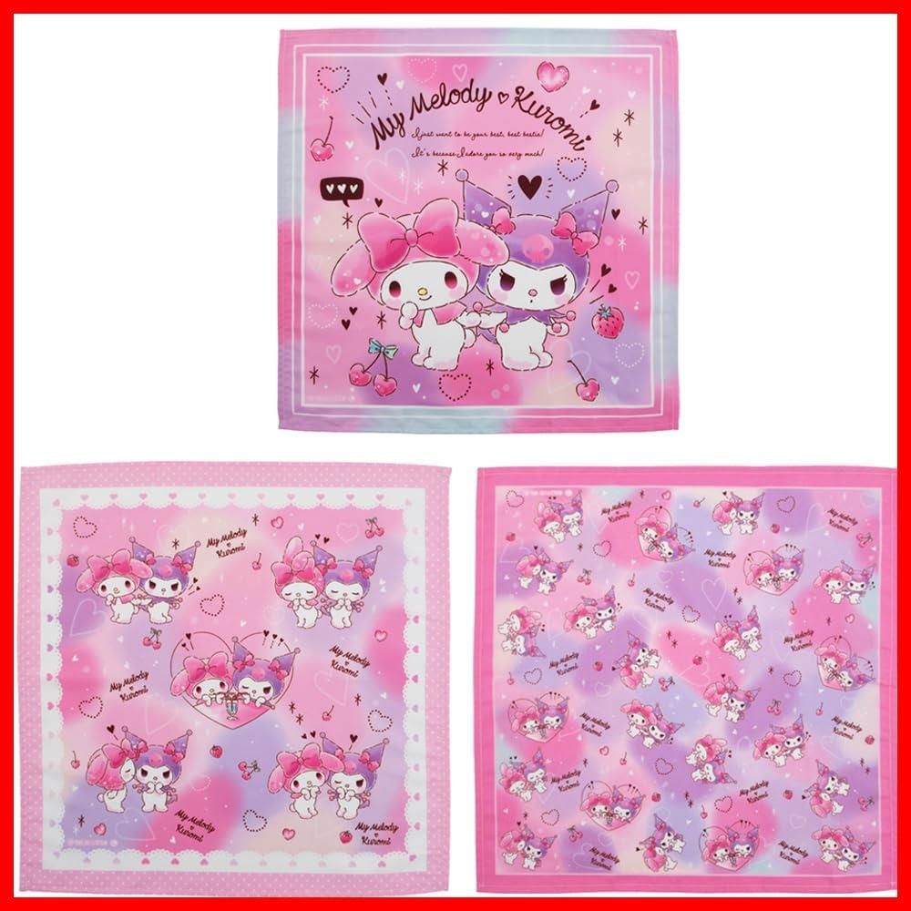 商品 43601 ナフキン3枚セット マイメロディ-クロミ 870900 ランチクロス ランチーフ サロンジェ マイメロ MyMelody KUROMI