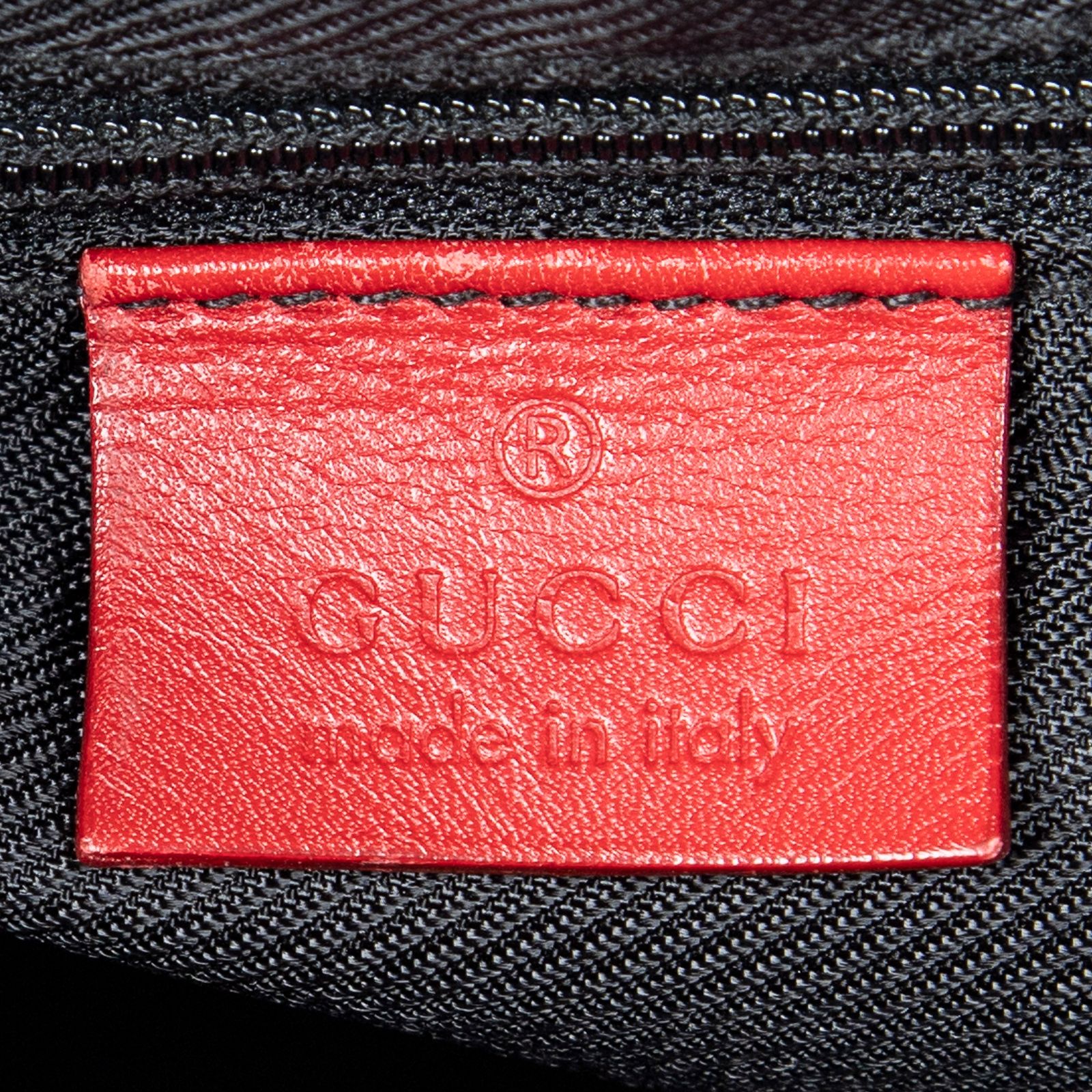 GUCCI グッチスモール ショッピングトート赤 黒 ベージュGGキャンバスA DECORATOM_COM_BR