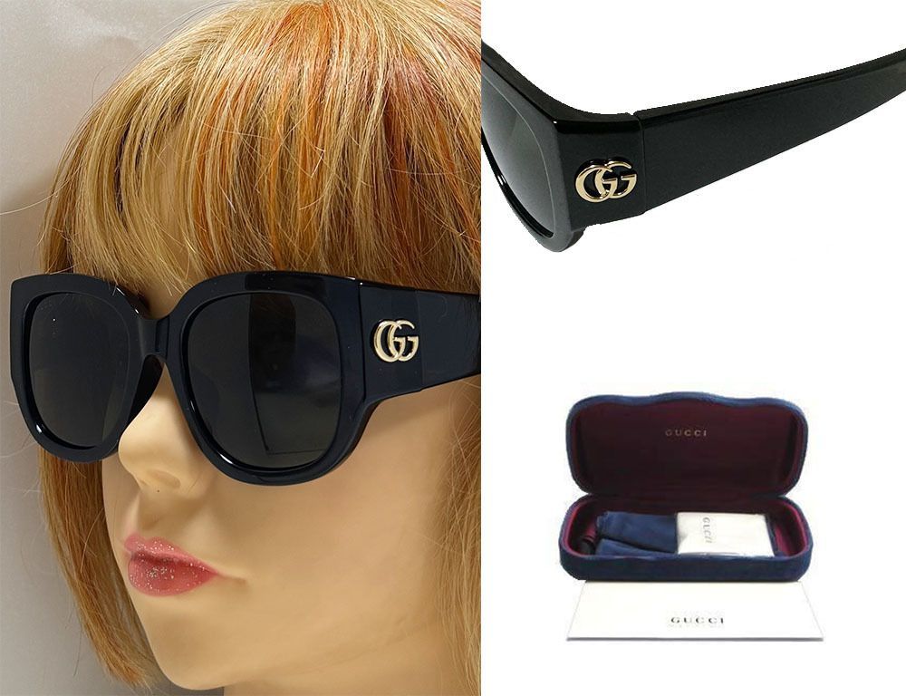 GUCCI サングラス Rectangular frame sunglasses in gold-toned metal | GUCCI® US