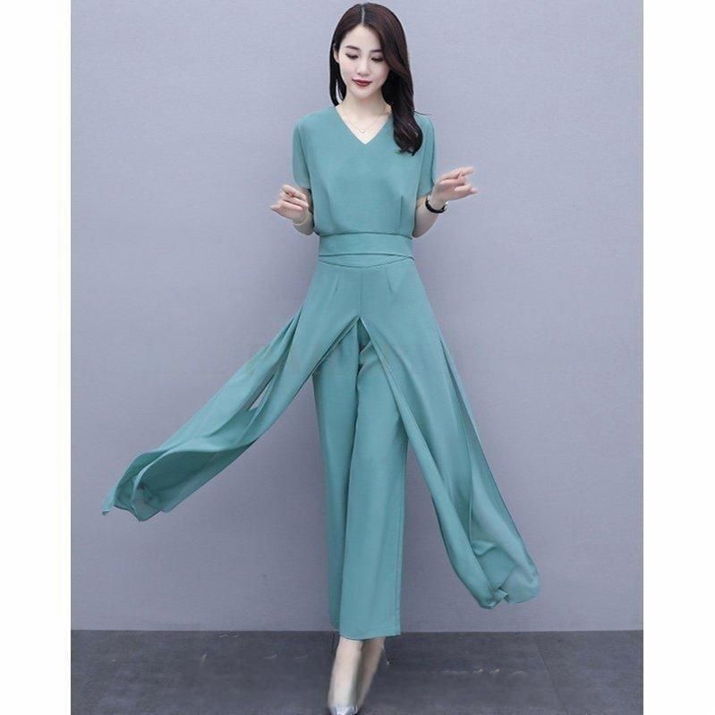 かっこいい パンツドレス セットアップ レディース きれいめ パーティードレス 結婚式 お呼ばれ ドレス ワイドパンツ 袖あり 白 パンツスーツ