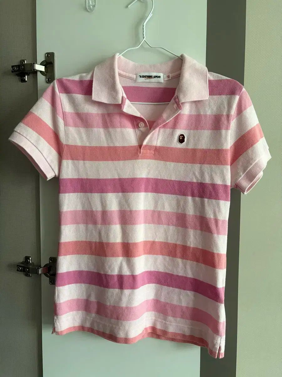 新品】A BATHING APE アベイシングエイプ ピンク ポロシャツ XS