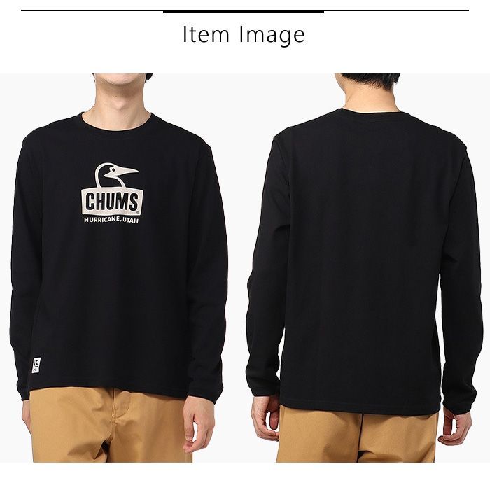 2024秋冬新色追加 CHUMS チャムス 長袖 ロンT ブービーロゴブラッシュドロングスリーブTシャツ トップス メンズ レディース  CH01-2304 CHUMS 2024秋冬新色追加 チャムス 長袖 ロンT ブービーロゴ