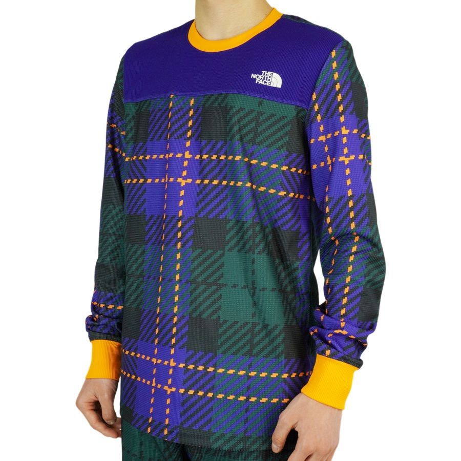 ノースフェイス THE NORTH FACE メンズ セットアップ ルームウェア M PRNT WAFFLE BL SET プリントワッフル セットアップ LBU PGMIPPT CNO ブルー チェック柄 パジャマ リラックス 上下セット WWW_NOITHATQUANGTHANH_NET