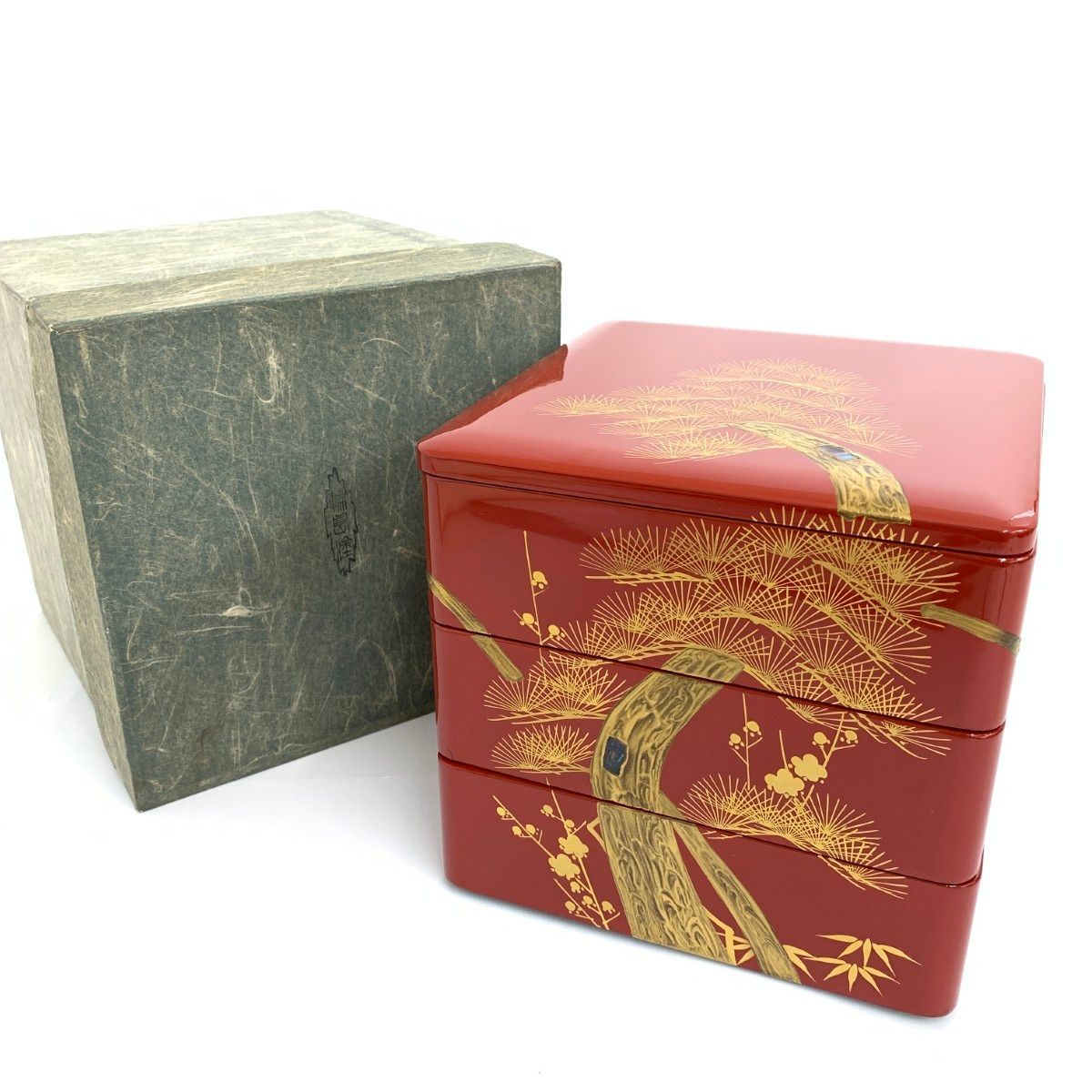 輪島塗】最終値下げ3段重箱漆天然木