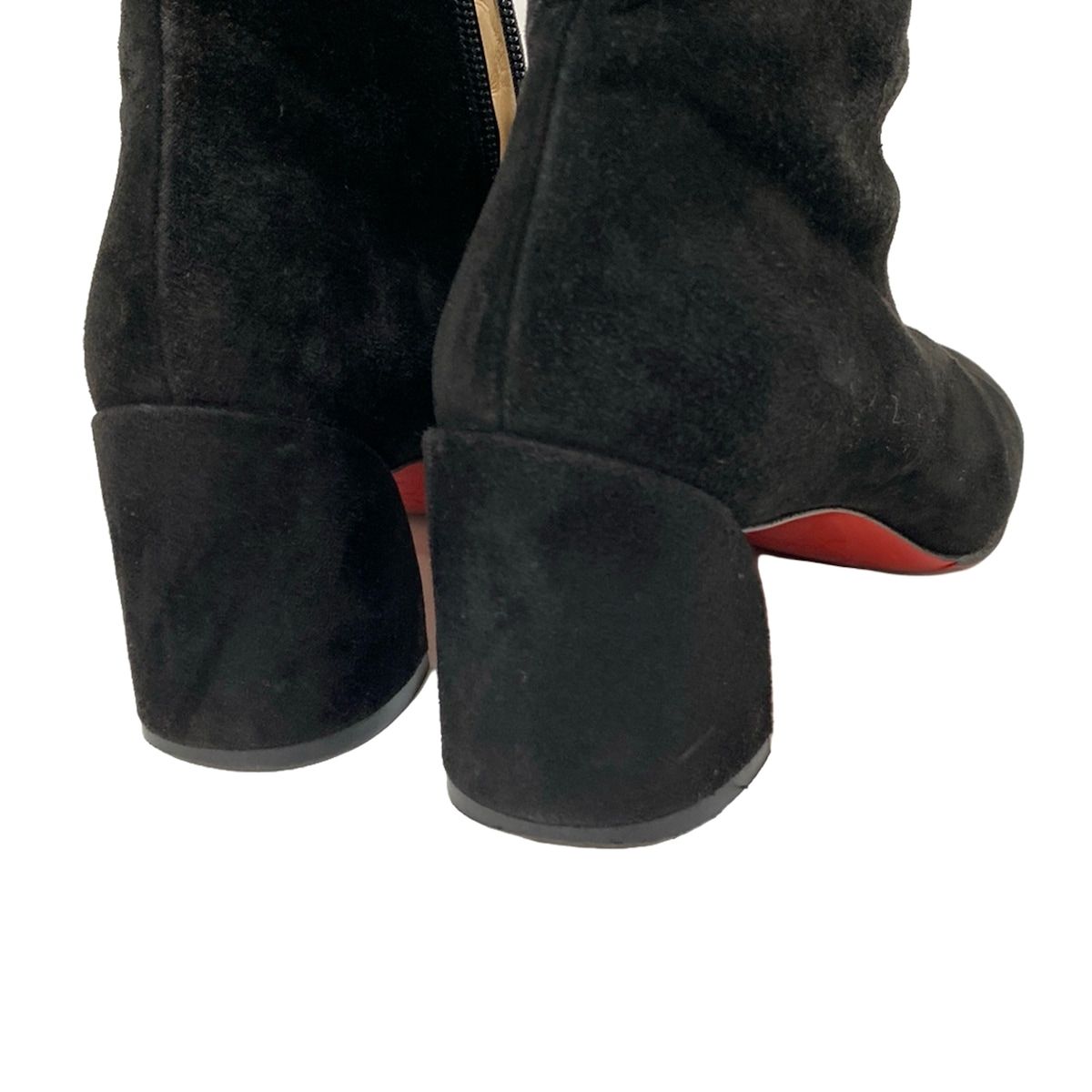 クリスチャンルブタン　ショートブーツ　スエード　黒 CHRISTIAN LOUBOUTIN(クリスチャンルブタン) ショートブーツ 36