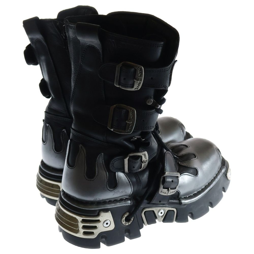 NEW ROCK ブラック ワークブーツ Amazon | New Rock Combat Boots ユニ プラットフォームブーツ