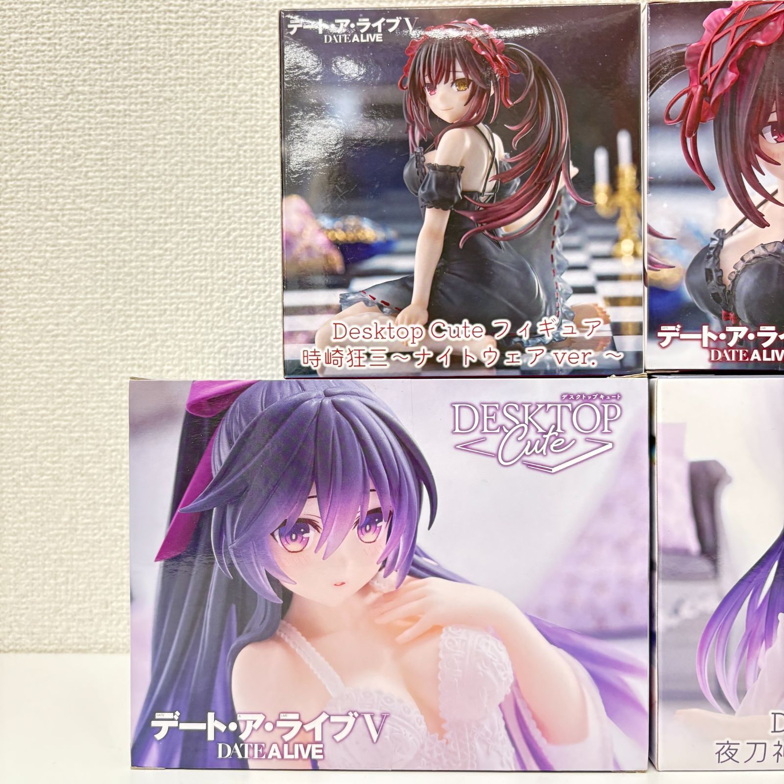 デート・ア・ライブV デスクトップCute フィギュア4個セット 時