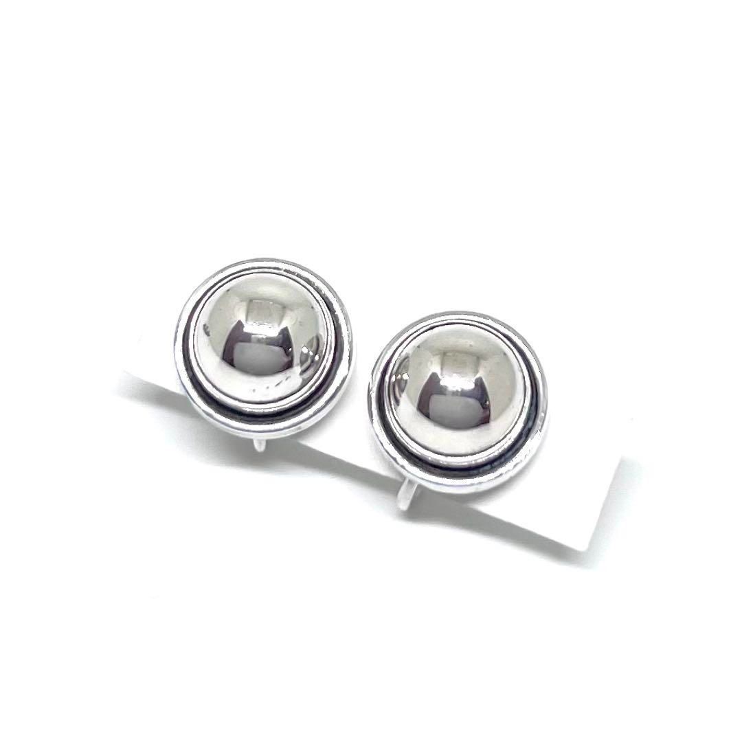 GEORG JENSEN ジョージジェンセン イヤリング 86D ボール ラウンド シルバー925