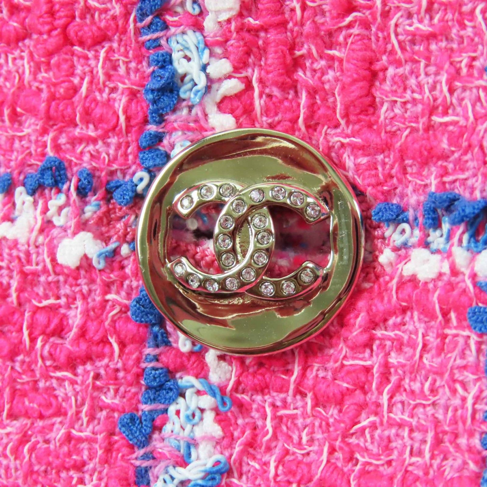 美品✨シャネル 96P ピンク ツイード ジャケット ココマーク チェーン 40 中古・古着通販】CHANEL (シャネル) ココマークツイード