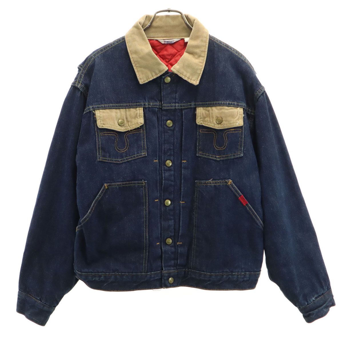 BIG SMITH ビッグスミス 60s 70s LOT 8146 ヴィンテージ デニムジャケット 44 インディゴ ジージャン 裏キルティング メンズ 古着