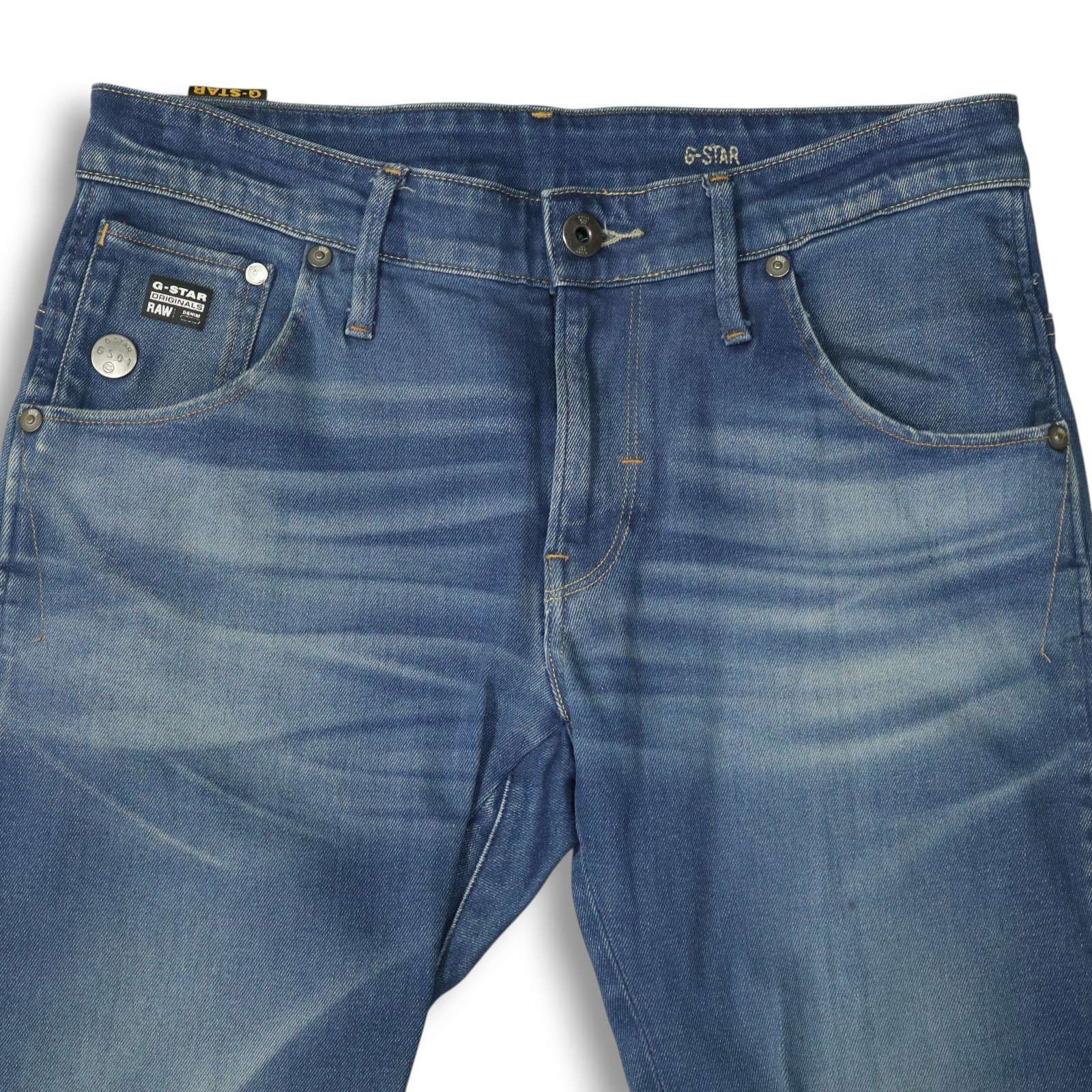 ジースターロウ ARC 3D SLIM ストレッチジーンズ ペイント加工 W31 | G-Star Raw メンズ Arc 3D Itano ストレッチデニム スリム