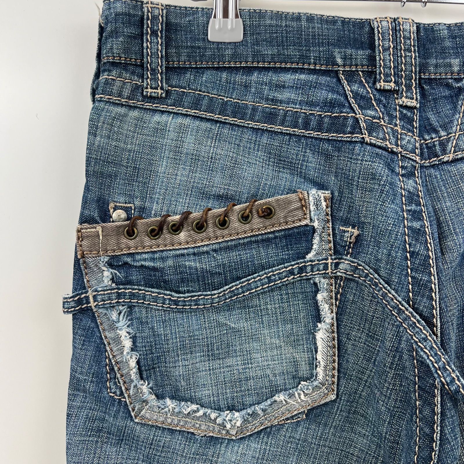 MARITHE FRANCOIS GIRBAUD LE JEAN DE archive back rope denim pants