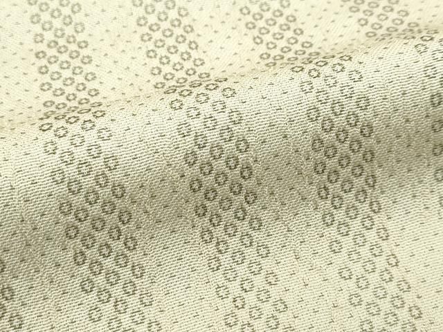 平和屋本店□極上 男性 長羽織 お召地 間道 利休茶色地 逸品  