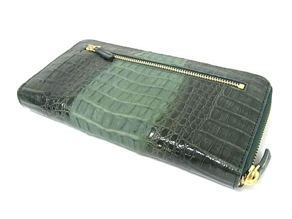 □極上□本物□新品□未使用□ クロコダイル カイマン ラウンド