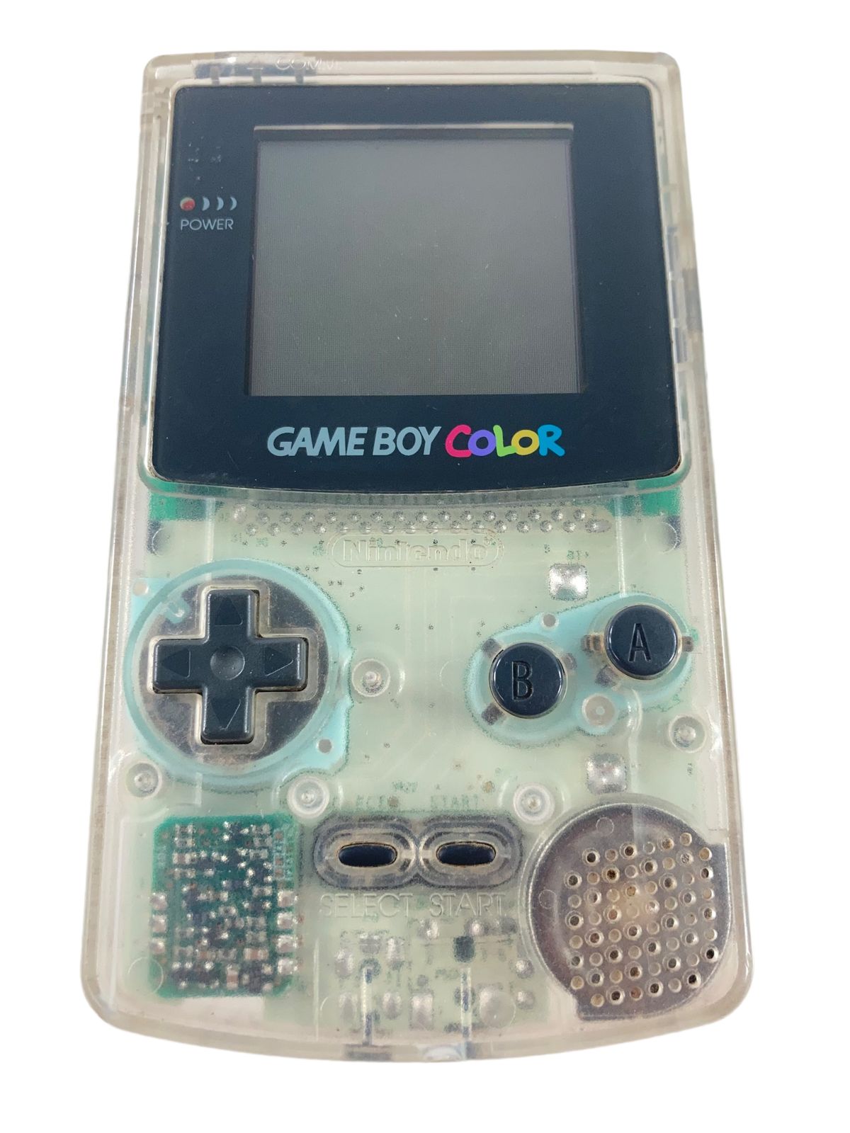 動作品 任天堂 ゲームボーイカラー 本体 クリア スケルト CGB