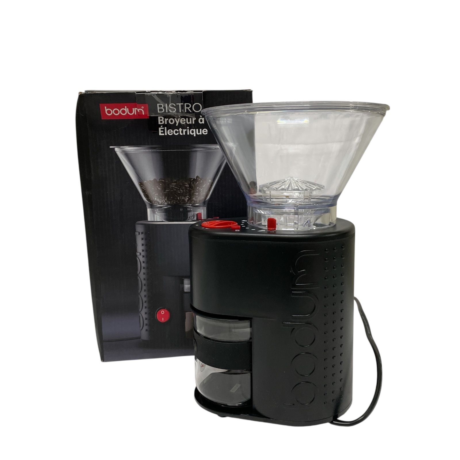 WJ33 ボダム ビストロ コーヒーグラインダー コーヒーミル 豆挽き ブラック 粗挽き 中挽き 細挽き キッチン家電