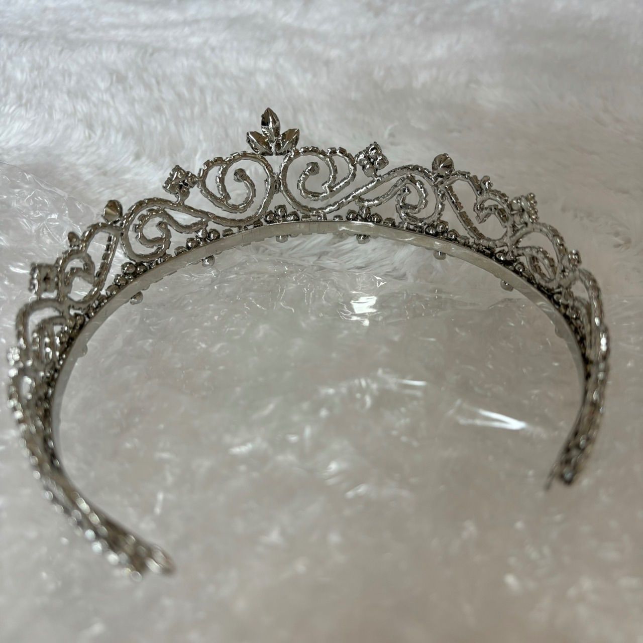 ABISTE アビステ ウェディングティアラ ラインストーン シルバー