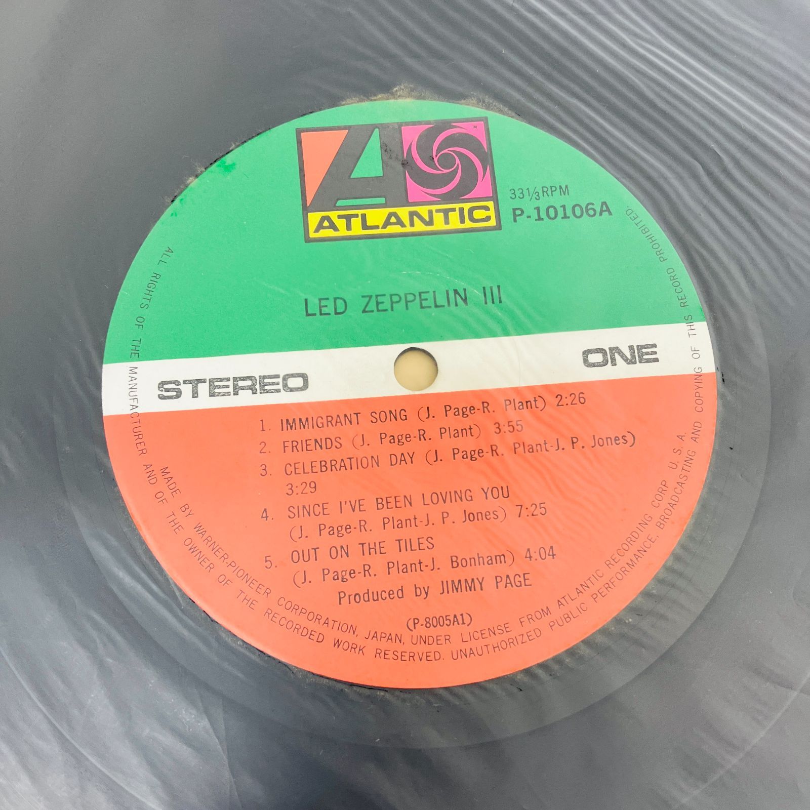 美品　レッドツェッペリン　LPレコード 3品　まとめ売り led zeppelin (レッドツェッペリン) Led Zeppelin III