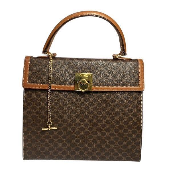 セリーヌ Celine マカダム柄 マンテル チェーン ガンチーニ ハンドバッグ バッグ レディース