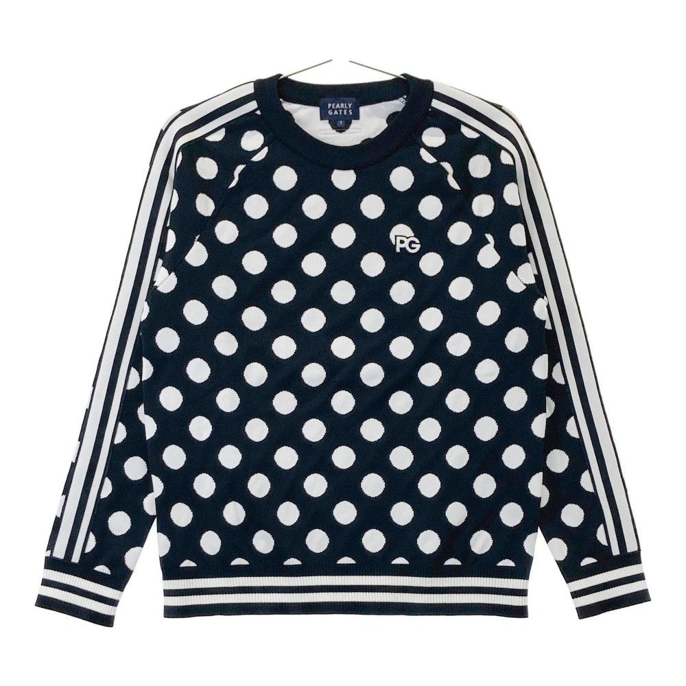 未使用　パーリーゲイツ　サイズ1  ドット　水玉　ニット　セーター 未使用パーリーゲイツサイズ1 ドット水玉ニットセーター