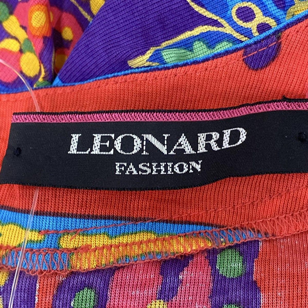 LEONARD レオナール ペイズリー柄 ワンピース カンカン 美品