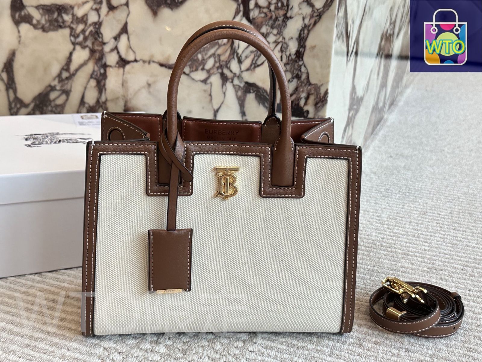 今日特価】Burberry バーバリー ハンドバッグ ヴィンテージ風で
