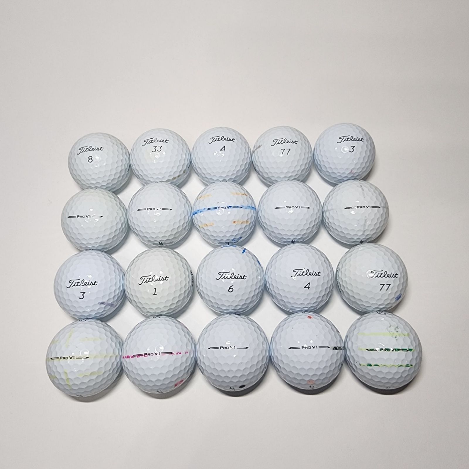 【タイトリスト PROV1('23)★A】ロストボール 20個 ☆23年モデル☆ ロストボール タイトリスト PROV1 20球 ゴルフ⑤