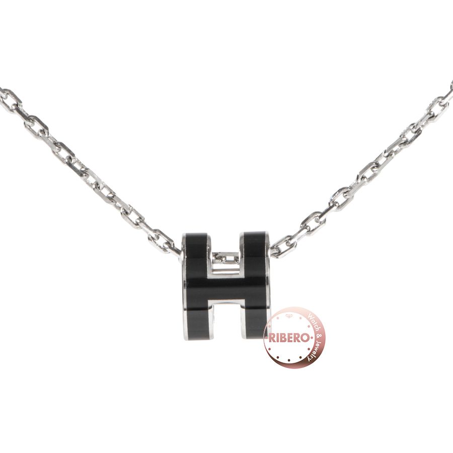HERMES エルメス ミニ ポップH（アッシュ） ネックレス ペンダント  